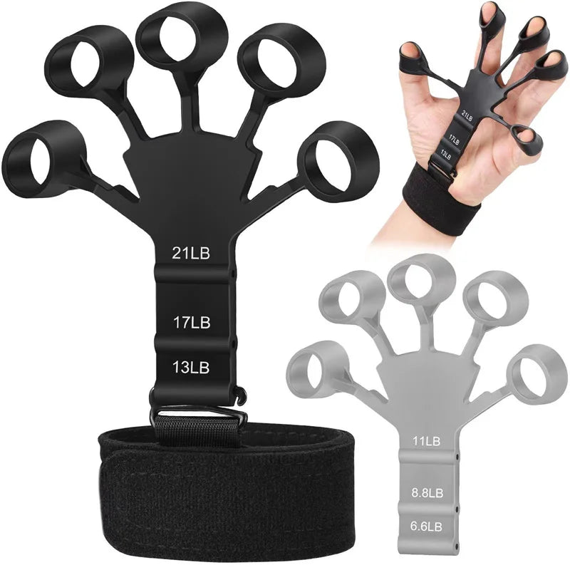 2023 New Exercise Finger 5 Finger Silicone Wrist Puller Finger Trainer Basketball Aids