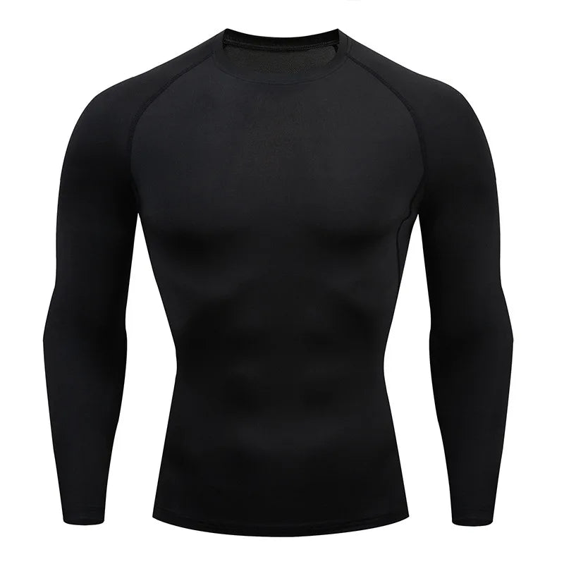 Dry Fit Men'S High Quality MMA Fitness Gym Sports T-Shirt Jogging Running Shirt Compression Breathable Rashguard Comprehensive