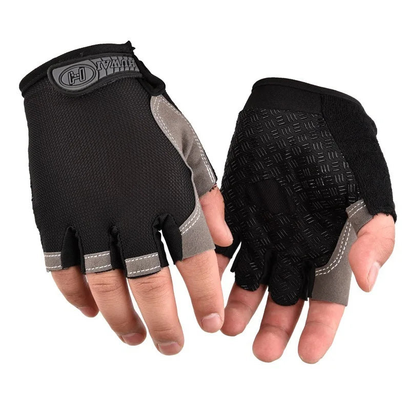 Gym Gloves Fitness Training Fingerless Men Women Bodybuilding Exercise Sports Gloves for Cycling Bicycle Anti Slip Breathable