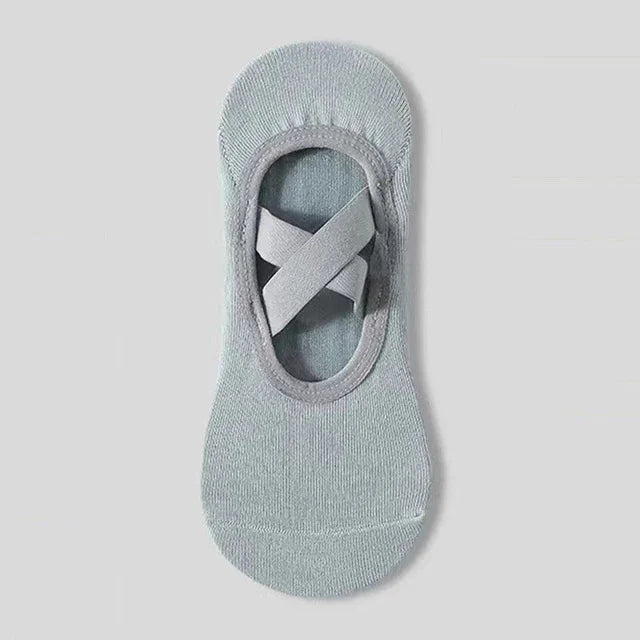 Breathable Towel Bottom Pilates Socks Women Silicone Non-Slip Bandage Yoga Socks Ladies Ballet Dance Gym Workout Cotton Socks