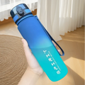 500ML/650ML/1000ML Large Capacity Sports Bottle Motivational Leak Proof Portable Reusable Plastic Cups Outdoor Travel Gym Jugs