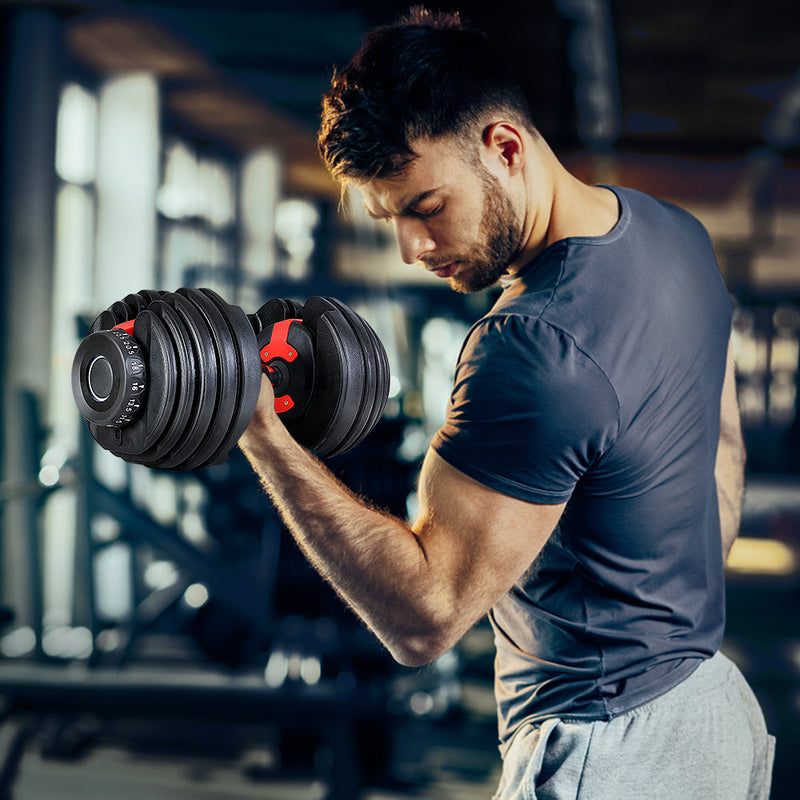 Halter Ajustável 24kg – Treino de Força em Casa e Academia