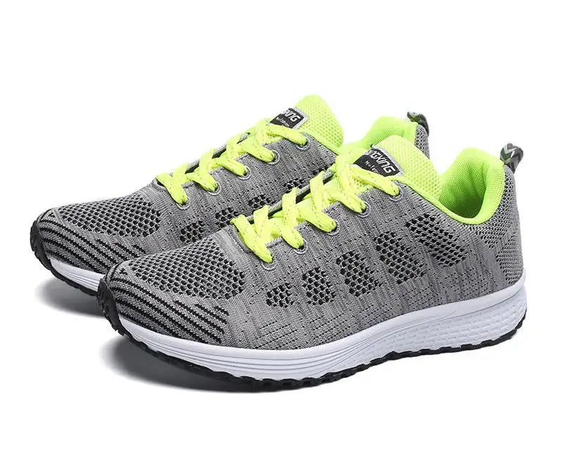 Women Casual Shoes Fashion Breathable Walking Mesh Flat Shoes Sneakers Women 2021 Gym Vulcanized Shoes White Female Footwear