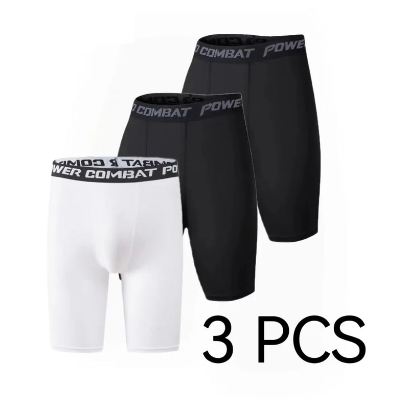 1/2/3 PCS Men Boxers Compression Shorts Sports Underwear Underpants Gym Shorts Quick-Drying Sweatpants Moisture Absorption